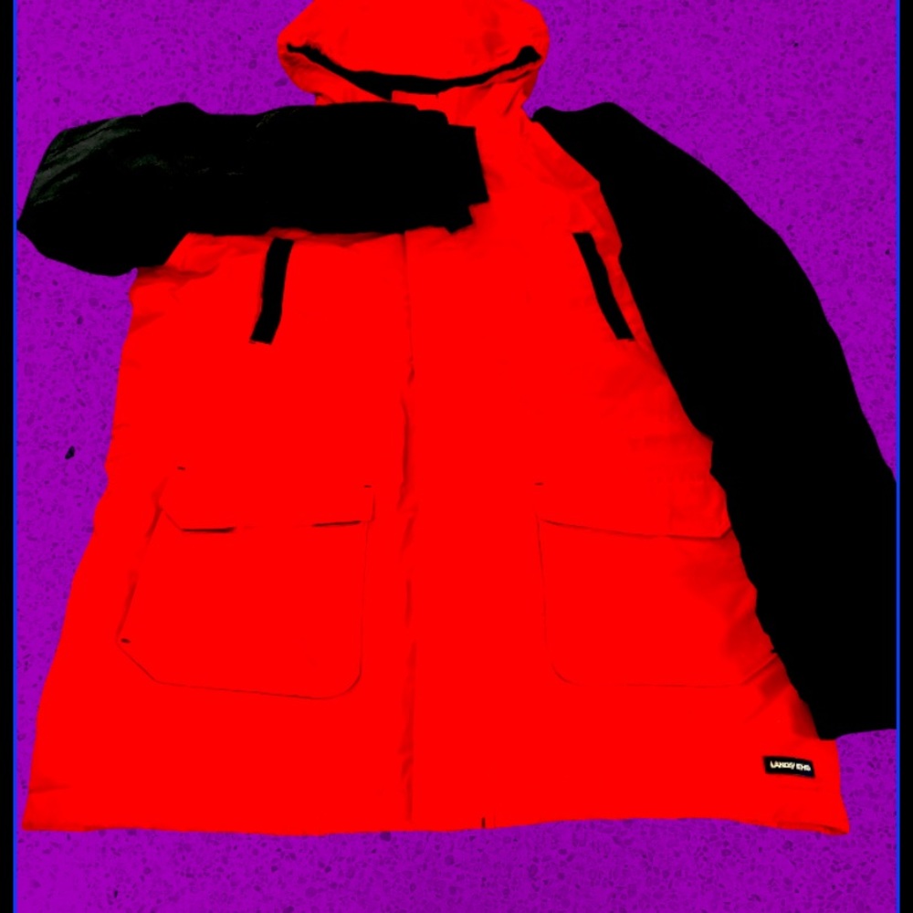 Red/Black Land’s End Coat